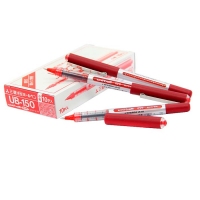 三菱(uni) UB-150 签字笔（0.5mm）可透视窗中性笔 红色