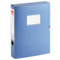 齐心(Comix) A1248 粘扣档案盒 文件盒 资料盒 A4 35mm 1.5寸 蓝色