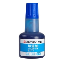 齐心(Comix) B3713 快干清洁 印泥油 印油 40ml 蓝色