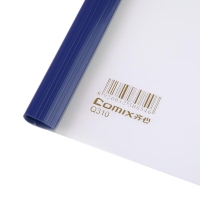 齐心(Comix) Q310-1 强夹力抽杆夹 文件夹 报告夹 A4 蓝色