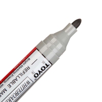 东洋(TOYO) WB520 记号笔 水性笔 易擦可加墨可换胆白板笔 黑色