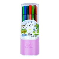真彩·乐美(TrueColor) 2600-24 酷吖水彩笔 儿童学生画画笔 细水彩笔 可水洗 24色