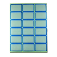 泰昌 18-0 自粘性标签 不干胶标签 4.5×5.5cm 100张/包 蓝色