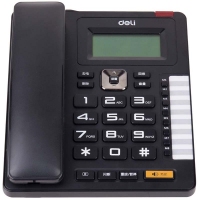 得力(deli) DL772 电话机 座机电话 可旋转大屏显示 防雷（黑色）