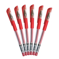 百溢 GP-009 红色中性笔 水笔 签字笔 办公学习笔 子弹头 0.5mm