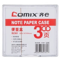 齐心(Comix) B2361 简便易取便签盒 配纸107*96mm