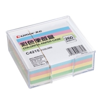 齐心(Comix) C4215 彩色便签盒 (配纸94x87mm)
