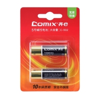 齐心(Comix) C-502 5号碱性电池 LR6/AA/1.5v （2个卡装）