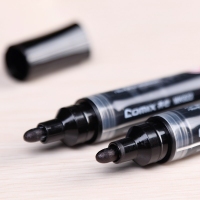 齐心(Comix) MK822 直液式大容量记号笔 1.5mm 黑色