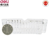得力(deli) No.9577 玻璃烟灰缸（透明）105×105mm