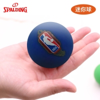 斯伯丁(Spalding) 51-214Y 高弹力迷你空心橡胶篮球儿童玩具小球 6cm 红蓝