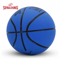 斯伯丁(Spalding) 51-221Y 高弹力迷你空心橡胶篮球儿童玩具小球 6cm 蓝色