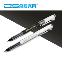 点石(DS) D600 走珠君针管型速干自控墨走珠笔中性笔签字笔 黑杆 0.5mm