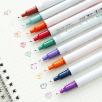 点石(DS) DY-10000 东誉良品双头水性笔学生荧光记号笔办公标记笔 24色