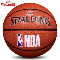 斯伯丁(Spalding) 76-628Y NBA彩色运球人室内外耐磨蓝球 PU 7号